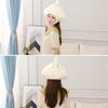 Cartoon Headgear Cute Soft Garlic Head Hat Holiday Performance Headwear Unisex Cloth Headdress Photography Cosplay Props Halloween Gift