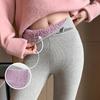 Women's Winter Cashmere Pants Hot Drill Sign Warm Tight Thickened Fleece Pants Tight Bottoming Pants
