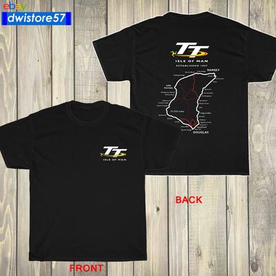 New Isle of Man TT Racing Track Map Island Logo Many Color Unisex T-Shirt S-5XL Unisex T-Shirt