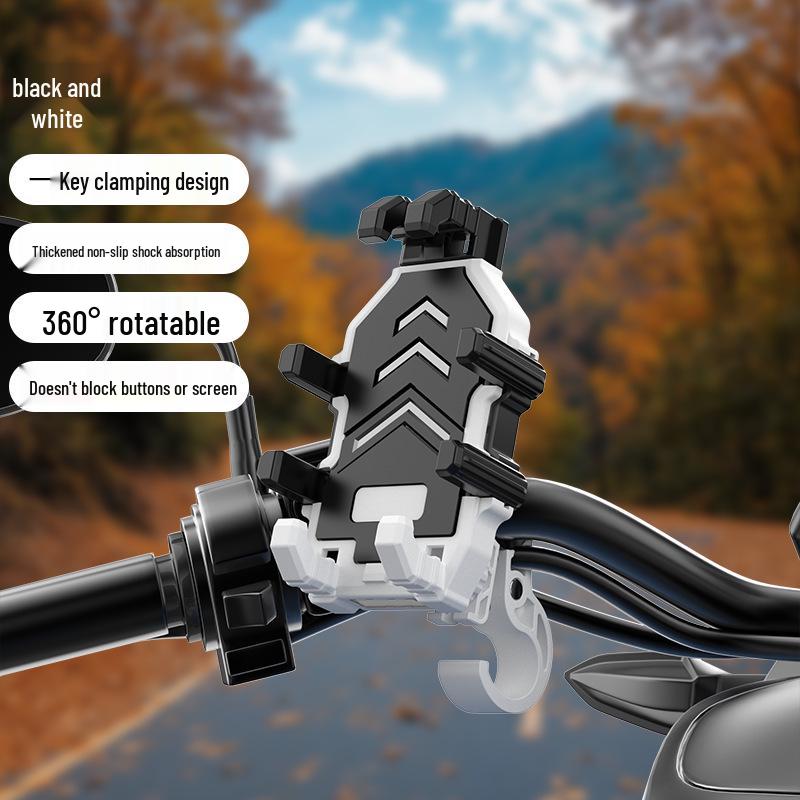 Shock-Absorbing Eight-Claw Phone Holder for Motorcycles, Electric Bikes, Bicycles, and Scooters