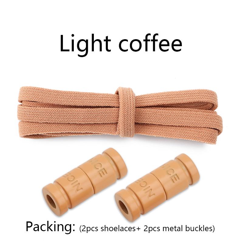 No Tie Shoe laces Elastic Laces Sneakers Colorful Capsule Lock Shoelaces Without ties Kids Adult 0.6cm Flat Shoelace for Shoes