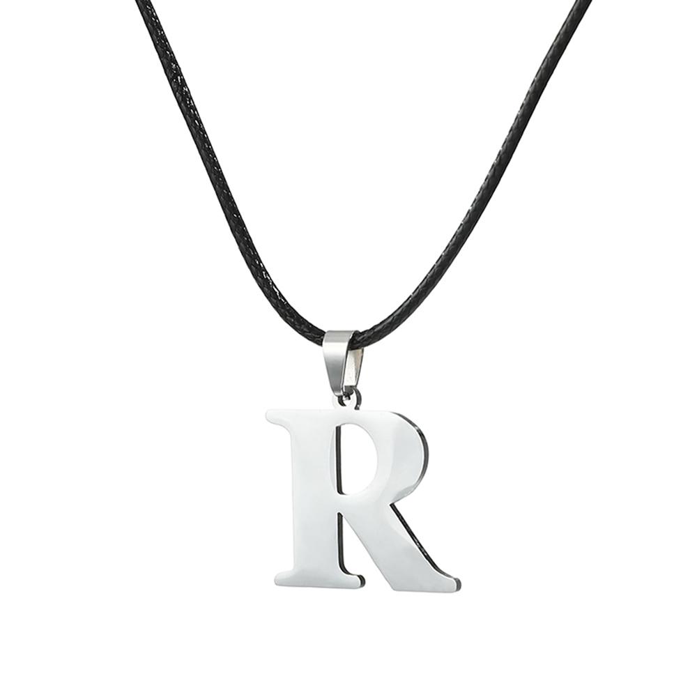 Nowy Naszyjnik ze Stali Nierdzewnej z Inicjałem Alfabetu A-Z 26 Angielskich Liter Naszyjnik Dla Mężczyzn Kobiet Personalizowane Prezenty Biżuteryjne