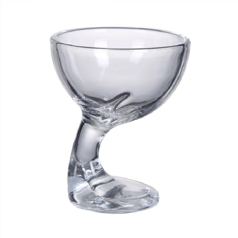 250ml High Quality Cocktail Glass Cup Milk Tea Ice Cream Cup Creative Fruit Juice Cold Drink Cup Bar Accessories