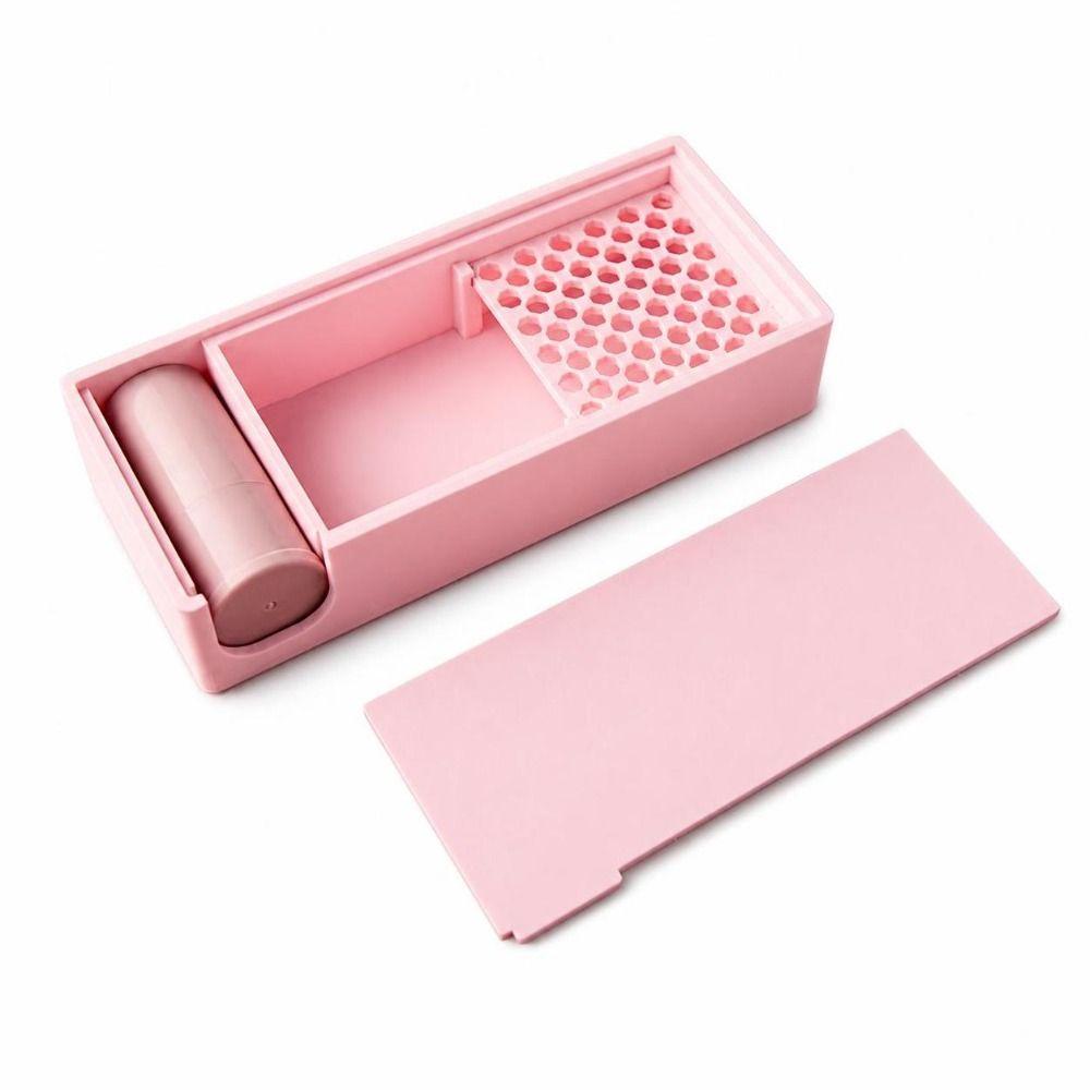 Plastic Powder Storage Box Compartment Structure Perforated Tray Dust-Resistant Storage
