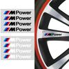 4Pcs Car Door Handle Stickers Tire Rear View Mirror Decals For BMW M E34 E36 E60 E90 E46 E39 E70 F10 F20 F30 X5 X6 X1 M3 M5 M6 E71 F01 F02 F87
