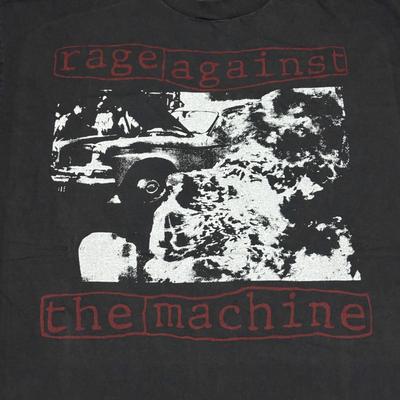 Rage Against The Machine Vintage RATM L Band Rare Single Stitch T-Shirt Mens Womens Tees Top REPRINT