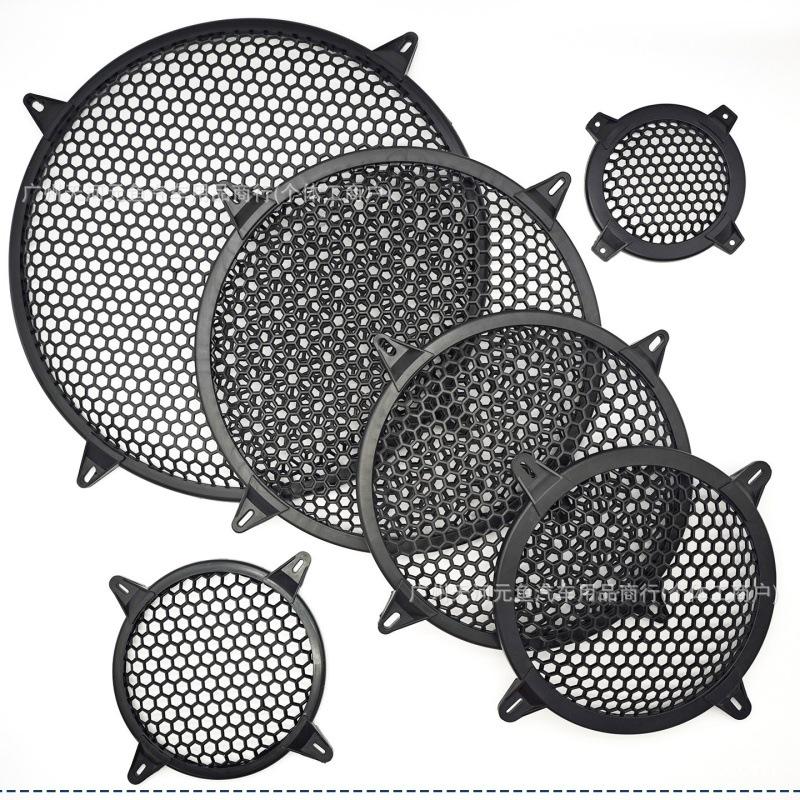 Car Speaker Dustproof Plastic Mesh Grille Cover - Sizes: 2, 3, 4, 5, 6.5, 8, 10 inches