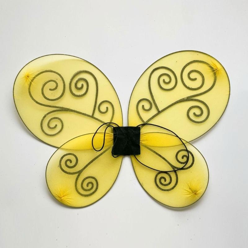 4Pieces Bees Costume for Adult Women Honeybee Costume Set Halloween Cosplay Costume Fun Pretend Play Accessories