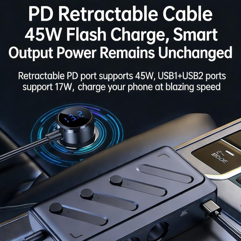 High Speed 36W USB Auto Power Converter Car Phone Device Adapter Works In Most Vehicles & Numerous Electronic Devices