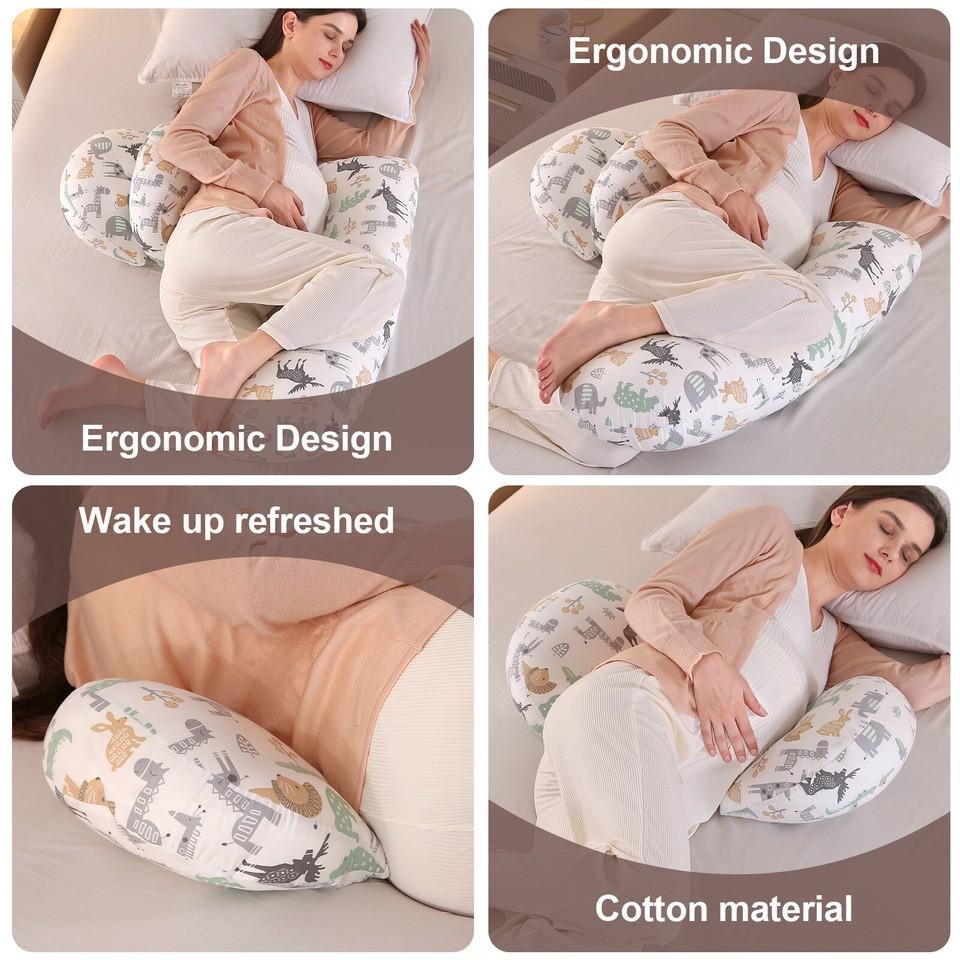 Velvet Pregnancy Pillow Detachable Pillowcase Can Support Buttocks And Legs
