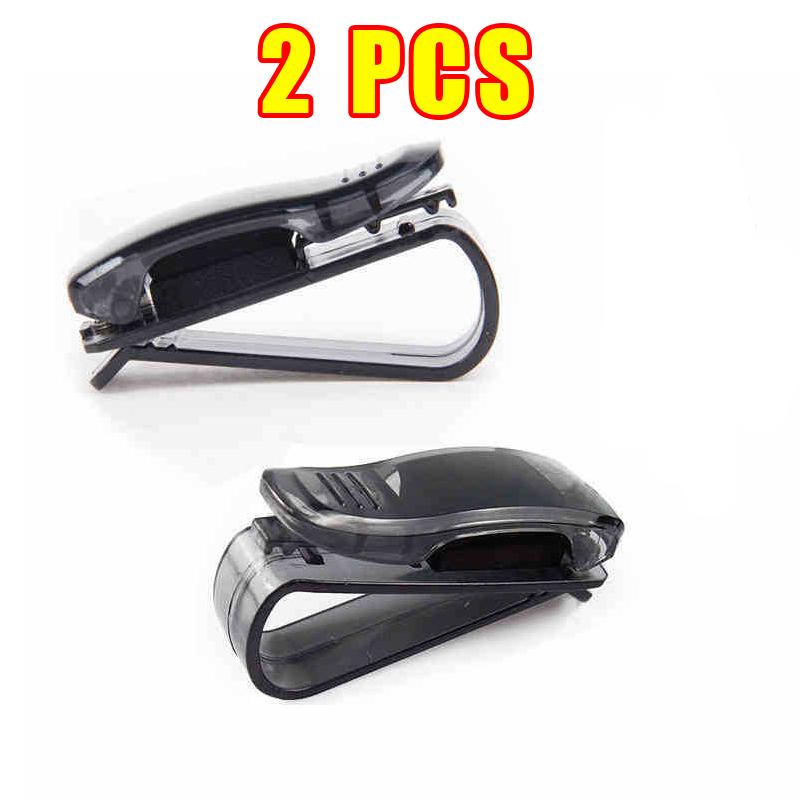 Car Glasses Case Holder Auto Sun Visor Glasses Sunglasses Organizer Clip Card Holder Eyeglasses Car Accessories Interior