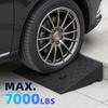 1 Pair 4" Rise Driveway Ramps, Non Slip Curbside Ramps Support 7000lbs, 19.7" L X 12" W, Threshold Ramps for Cars Wheelchairs Scooters Lawn Mowers