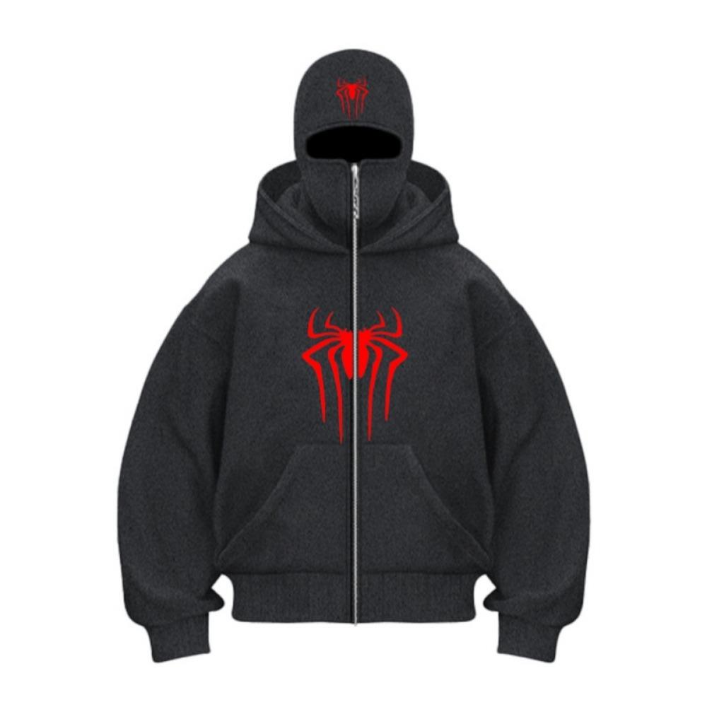 Automne et Hiver 2025 Nouveau Vêtement de Sport Décontracté pour Homme et Femme avec Design de Masque à Capuche, Sweat à Capuche Grande Taille Sportif et Tendance