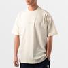 Converse Drop Shoulder Sleeve T Shirt Unisex Ecru 10022515-A01