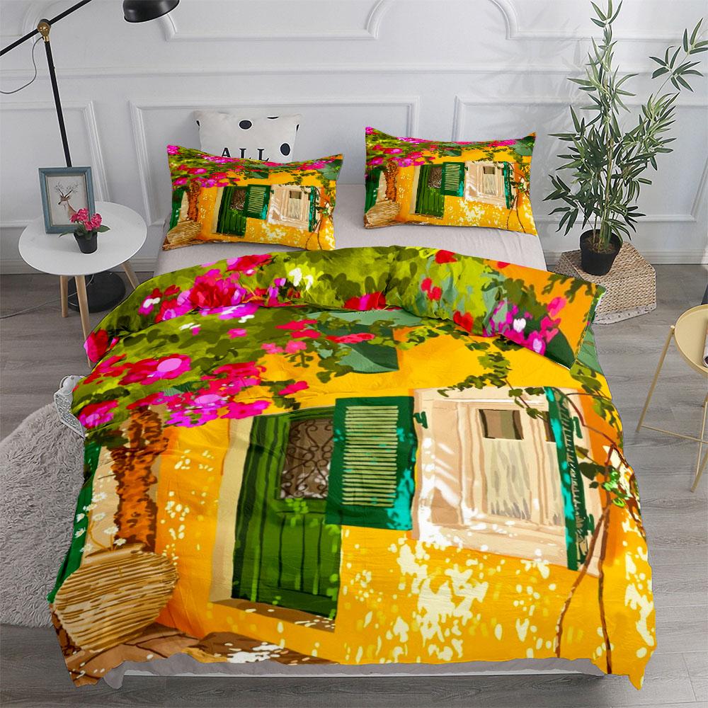 Sada povlečení na peřinu Country Cottage Ibérian UK Jednolůžko Dvoulůžko Queen King US Twin Full King Size
