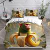 3D Ai Italian Brainrot Tung Tung Sahur Bedding Set Single Twin Full Queen King Size Bed Set Kids Bedroom Duvetcover Set