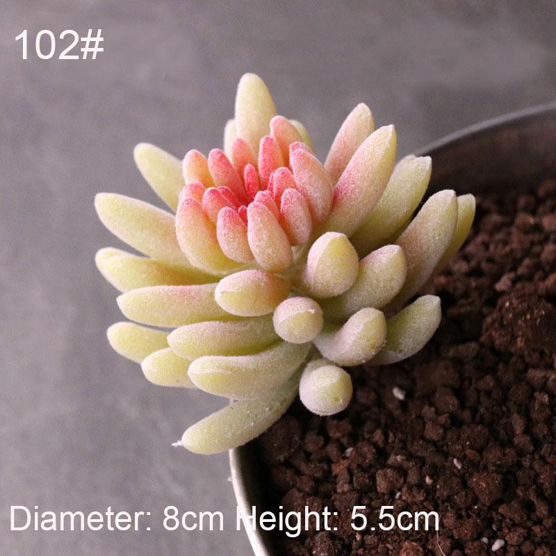 Konstgjorda Suckulenter Växter Vit Rosa Grön Plast Falska Växter Landskap Bonsai plantas artificiales Hem Trädgård Dekoration