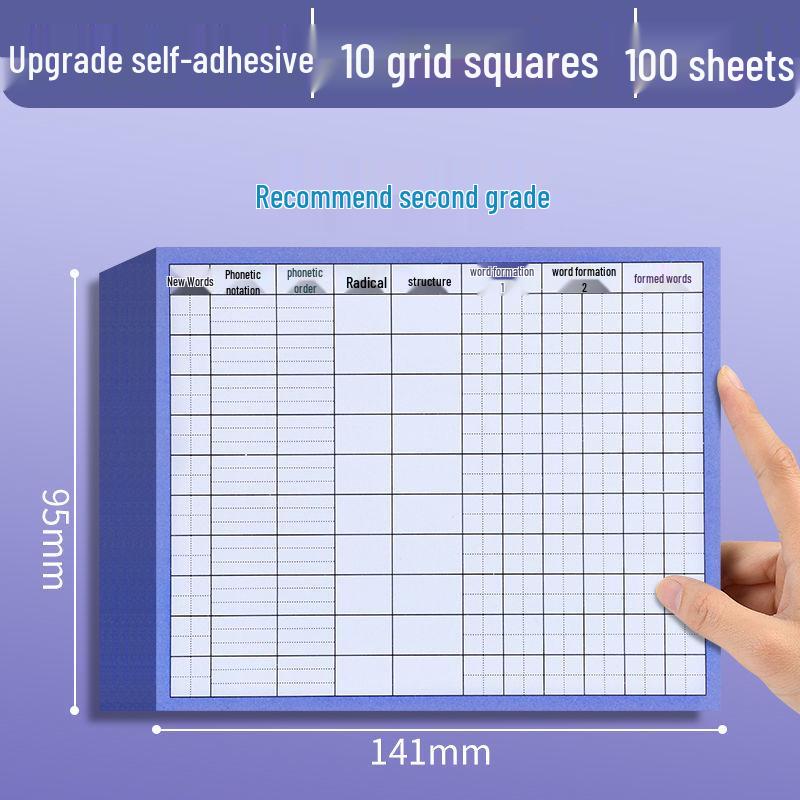 

Самоклеящиеся карточки для практики слов на элементарном китайском языке с двухсторонней печатью для повторения перед уроком No Specification