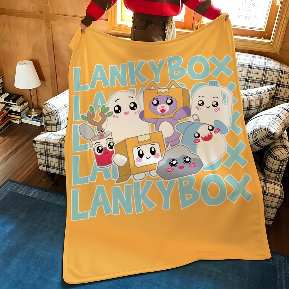Creator L-LankyBox Plaid Flanellen Deken Geschikt voor Banken Bedden Kantoren Reizen, Kampeerstoelen