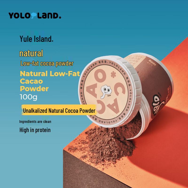 Youledao Natural Low-Fat Raw Cocoa Powder