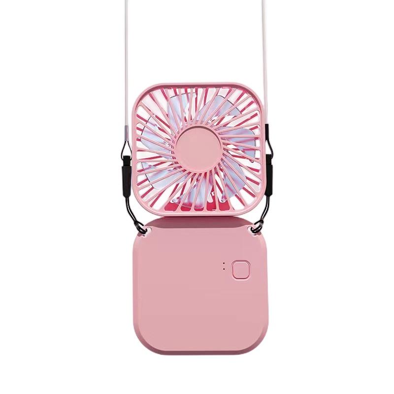 Ultra-thin Folding Fan Desktop Silent Charging Treasure Mini Portable Hanging Neck Wind Fan