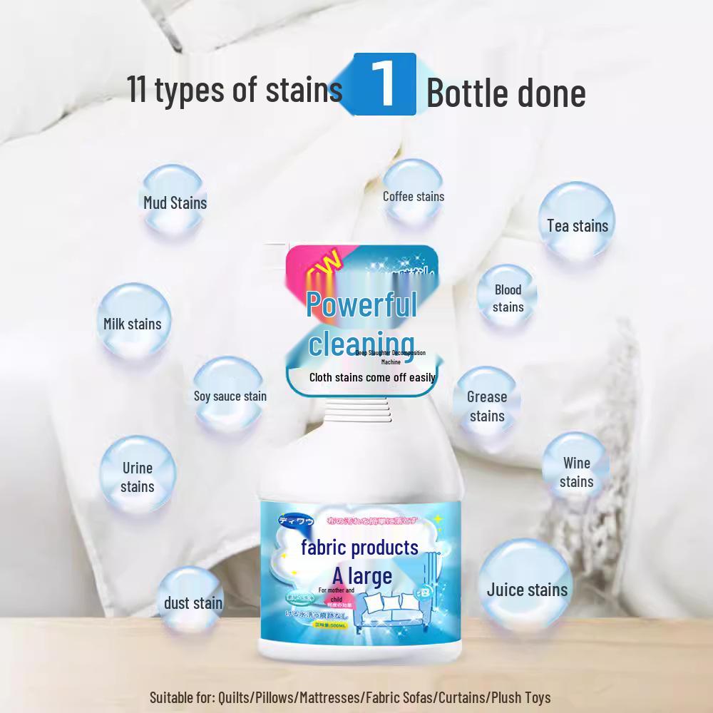 Washing Quilt & Duvet Cleaning Agent - Stain Remover for Urine & Yellowing on Cotton Quilt, Pillow, Mattress, & Bed Sheet