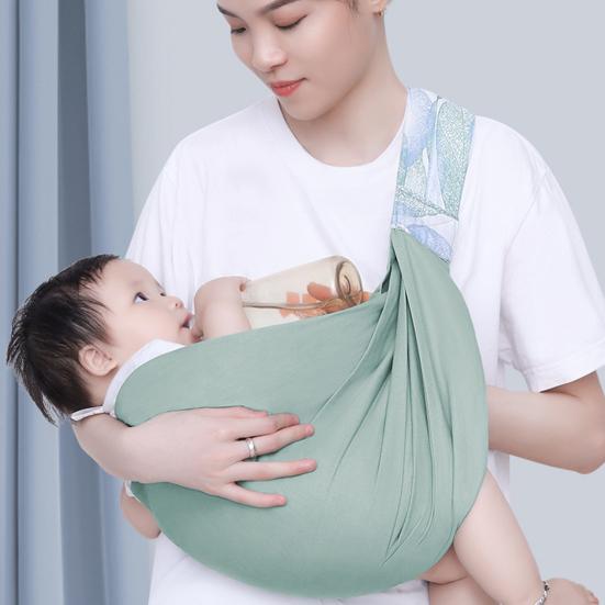 Babytrage Sling Bequem Ergonomisch Uterusdesign Verstellbare Baby Still Puckdecke für Geschenk