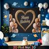 Party Backdrop Happy Birthday Birthday Heart Photo Booth Background Front Door Decor