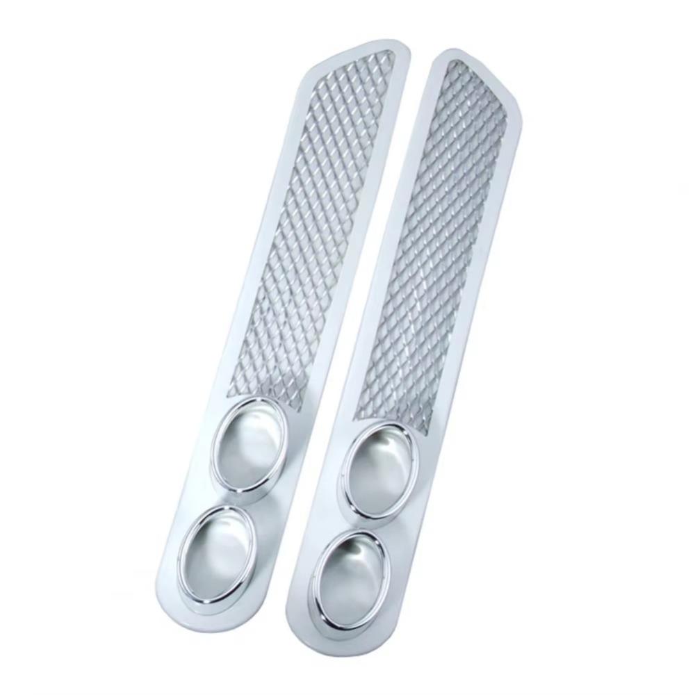 No Drilling Required False Exhaust Pipe Stickers Cool Design Vent Grid Exhaust  Car Decorative