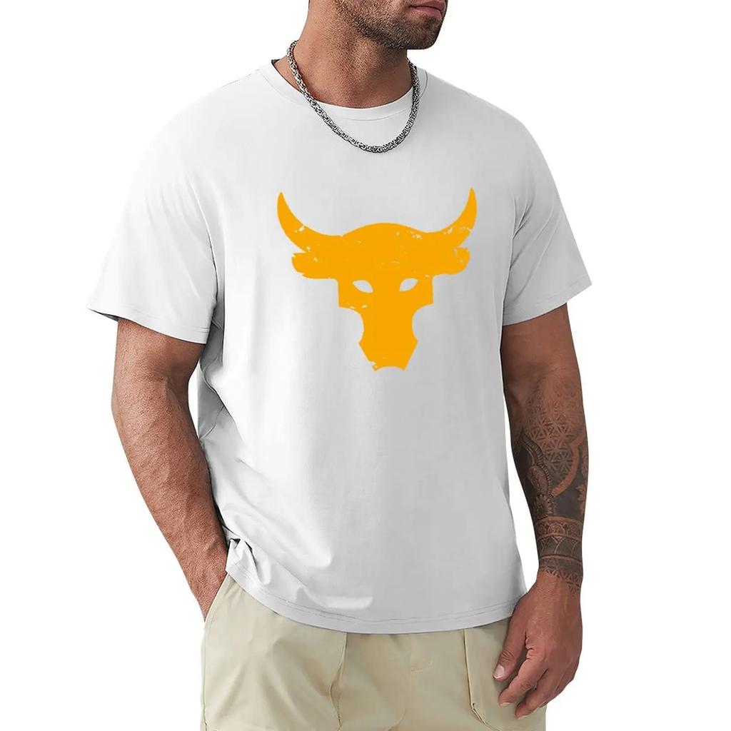 Koszulka Brahma Bull The Rock Project Siłownia Męska Z Okrągłym Dekoltem 100% Bawełna Koszulki T-shirt Top
