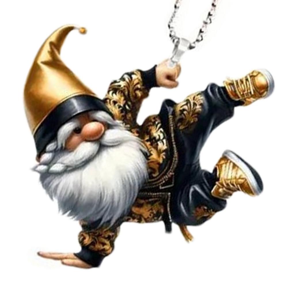 

2D Акриловая подвеска на рождественскую елку Санта-Клаус Автомобильная подвеска Подвесное украшение Украшения Зеркало заднего вида автомобиля