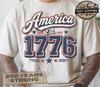 Patriotic America 250 Tee, Retro 4th of July Shirt, USA 250th Anniversary Independence Day Shirts