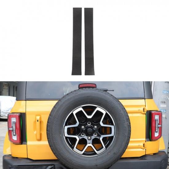 Carbon Fiber Rear Tail Light Lamp Sticker Vinyl Decal Trim for Ford Bronco 21+