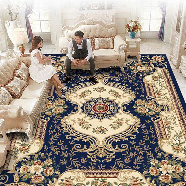 European Carpet Living Room Ins Style Nordic Tea Table Blanket Household Bedroom American Bedside Blanket Large Area