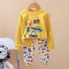 2025 Kids' Pure Cotton Underwear & Pajama Set for Boys & Girls - Autumn Wear