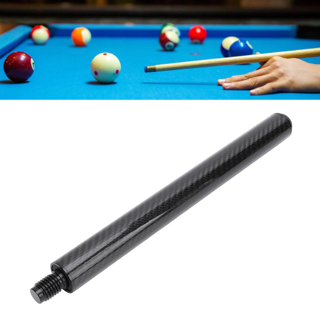 Carbon Fiber Pool Cue Billiard Pool Cue Extension with Storage Bag for Predator Pool Billiard Billiard Accessories Extension, 12-inch Cue, Extension,
