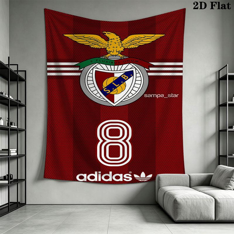 S.L. Benfica logo Wall Hanging Printed Fabric Blanket Decorative Tapestries for Bedroom Living Room Home Decor