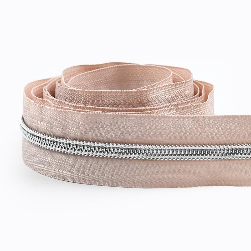 2/3/5/8/10M 5# Nylon Coil Zippers For Bag Clothes DIY Plastic Zipper Tape By The Meter Decorative Zips Repair Sewing Accessories