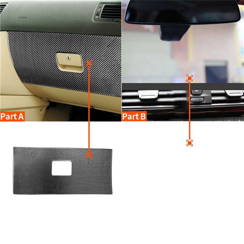 Car Carbon Fiber Interior Button Panel Trim Sticker Frame For VW Golf 4 GTI Jetta MK4 1999-2004 Styling Accessories