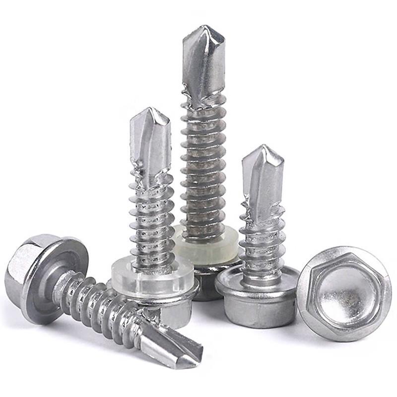 BY-1065 304 SS Hex Head Self-Drilling Screw DIN7504K