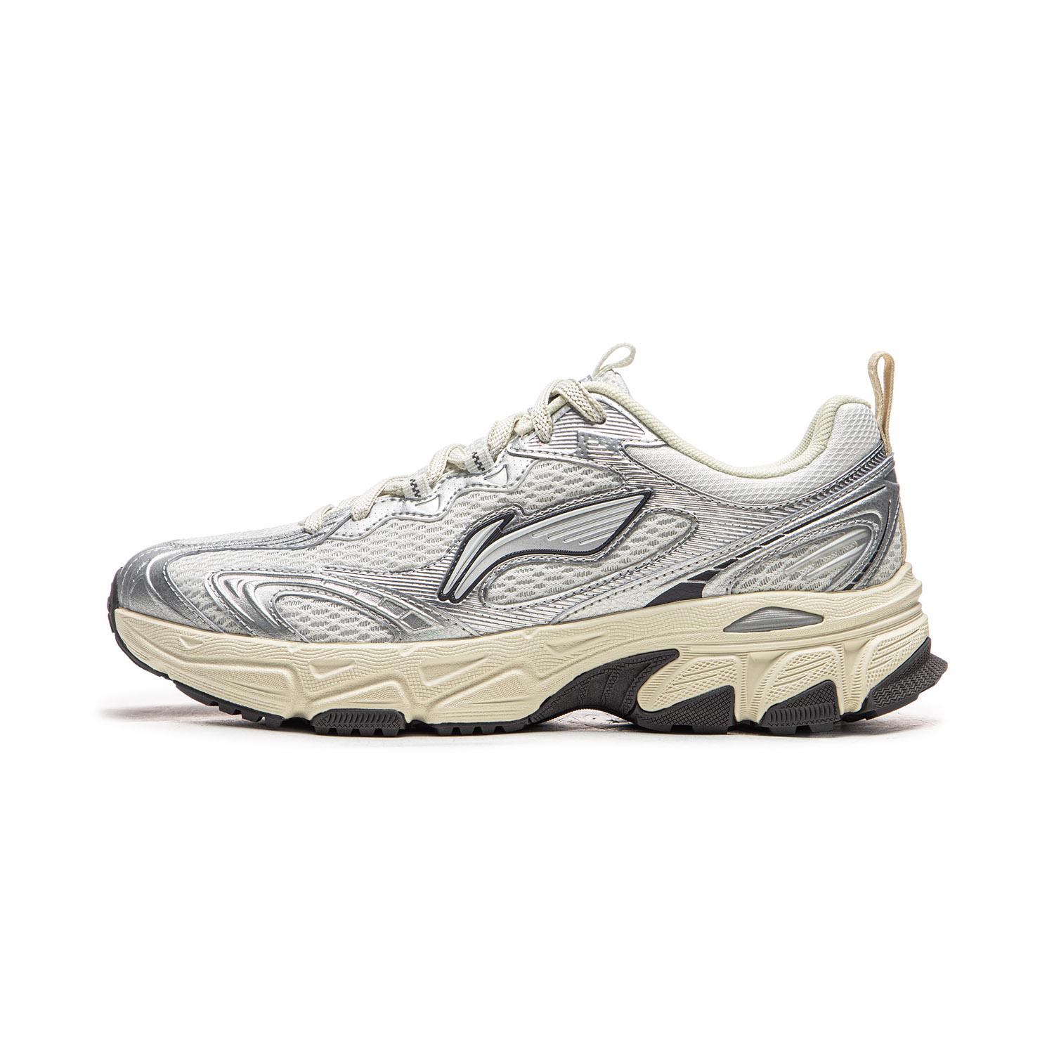 

Li Ning Cushioning Abrasion Resistant Breathable Low top Running Shoes Women s Chalk Gray ARXW024-2 39