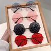 Lunettes de soleil non polarisées en forme de toile d'araignée pour hommes, sans monture, élégantes, amusantes, décoratives, pour femmes, tendance, chic, design de marque, lunettes de soleil rave