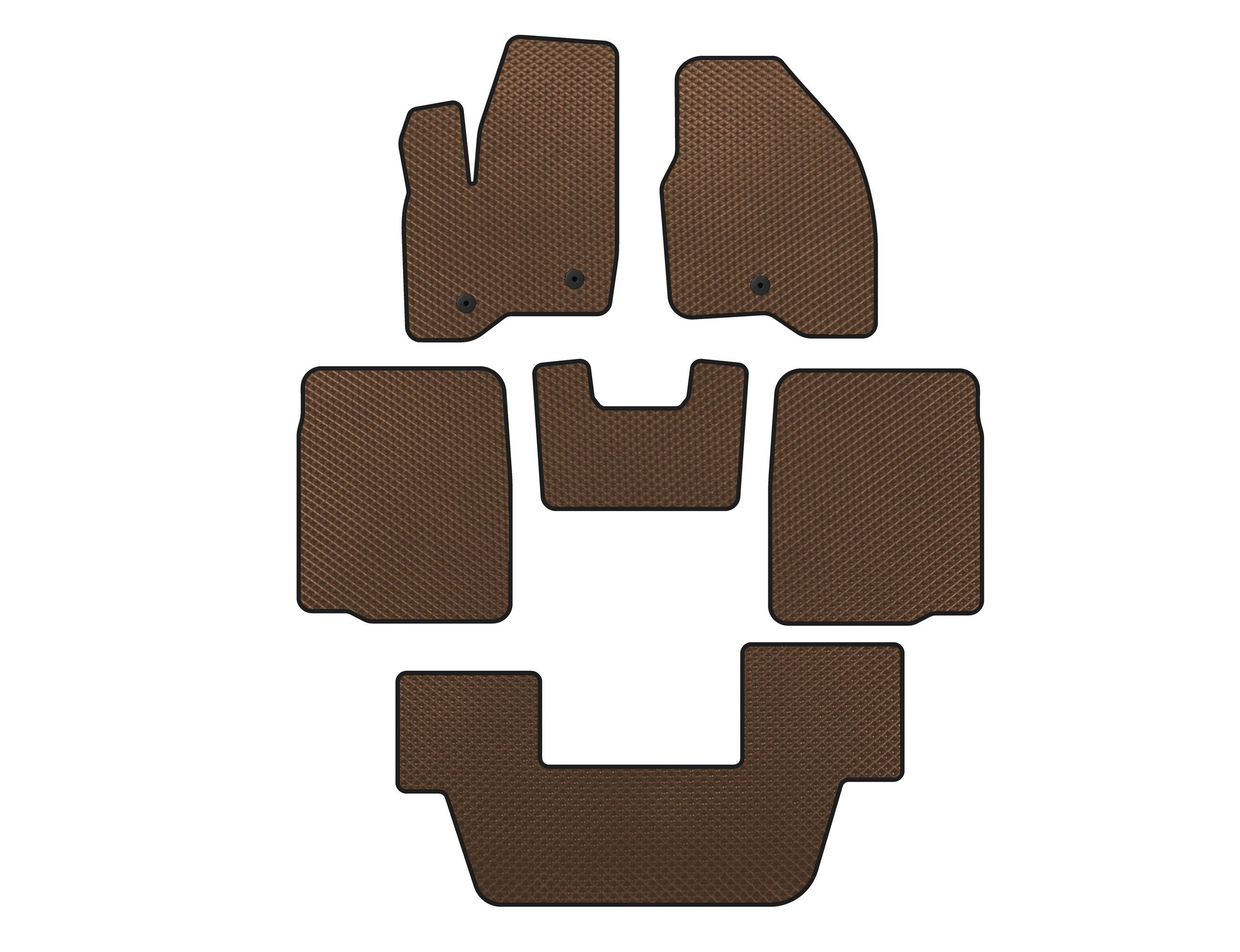

EVA mats (2011-2015, 3 rows, Brown) for Ford Explorer