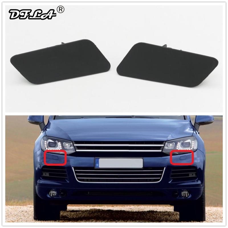 

2pcs For VW Touareg 2011 2012 2013 2014 Car-styling Front Bumper Headlight Washer Cover Cap