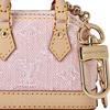 Louis Vuitton Portafoglio Mini Donna Micro Alma Denim Tela Tela Monogramma Classico Pelle Rosa M02763
