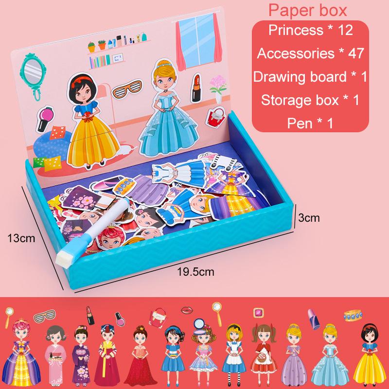 Children Multifunction Animal Puzzle Learning Education Toys For Kids Writing Magnetic Drawing Board Montessori Toy Kid Gift TMZ