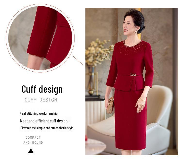 Spring 2026 High-End Mother-in-Law Dress: Stylish and Fashionable Formal Attire for Middle-Aged Women