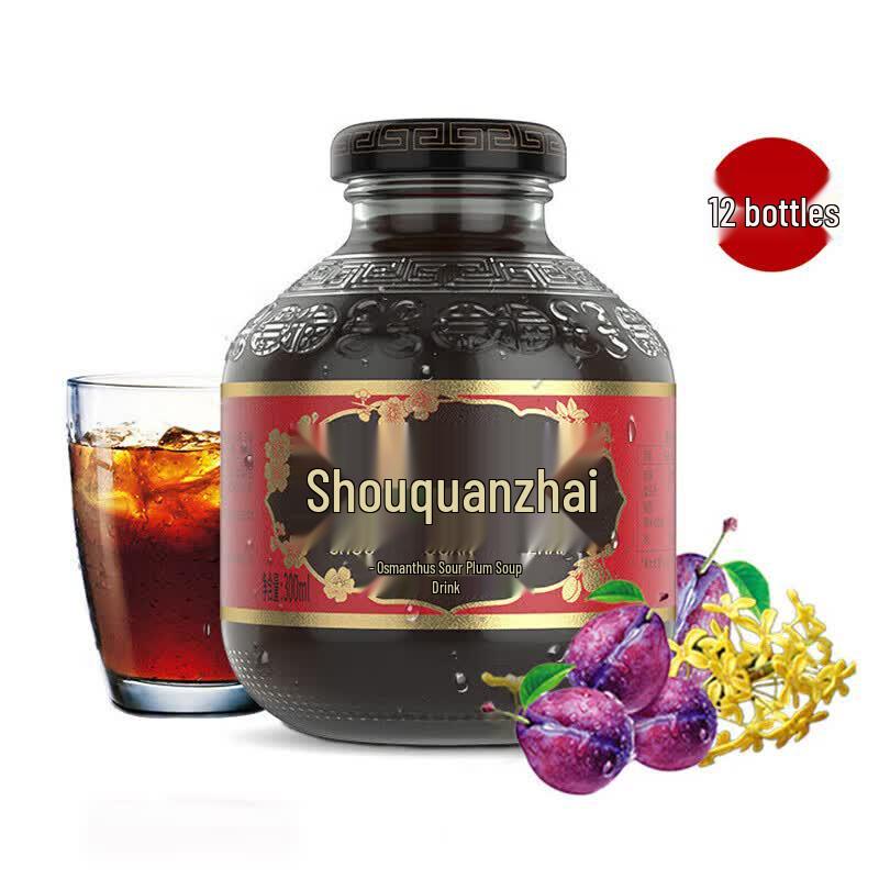 Shouquanzhai Osmanthus Plum Juice Drink (12-pack)