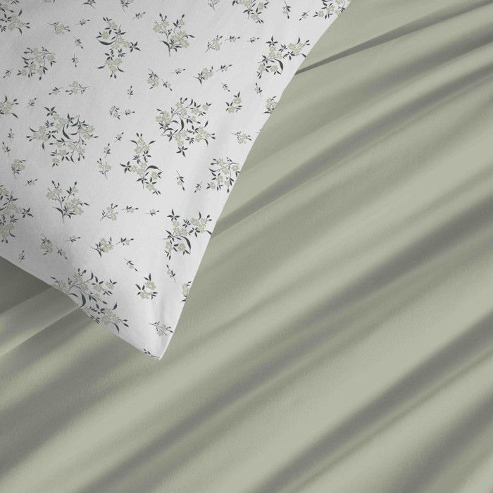 Complete Reversible Duvet Cover Set "Vanessa" 6 Pieces for 160 X 200 Bed Louise Romarin