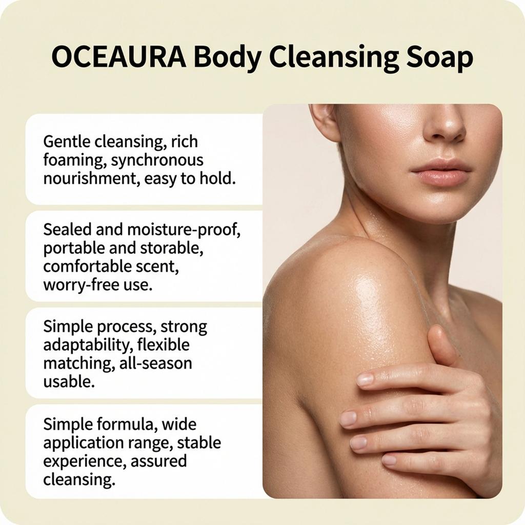 Body Cleansing Soap, Moisturizing Body Soap, Softening Hydrating Soap, Gentle Cleansing And Refreshing Care Soap